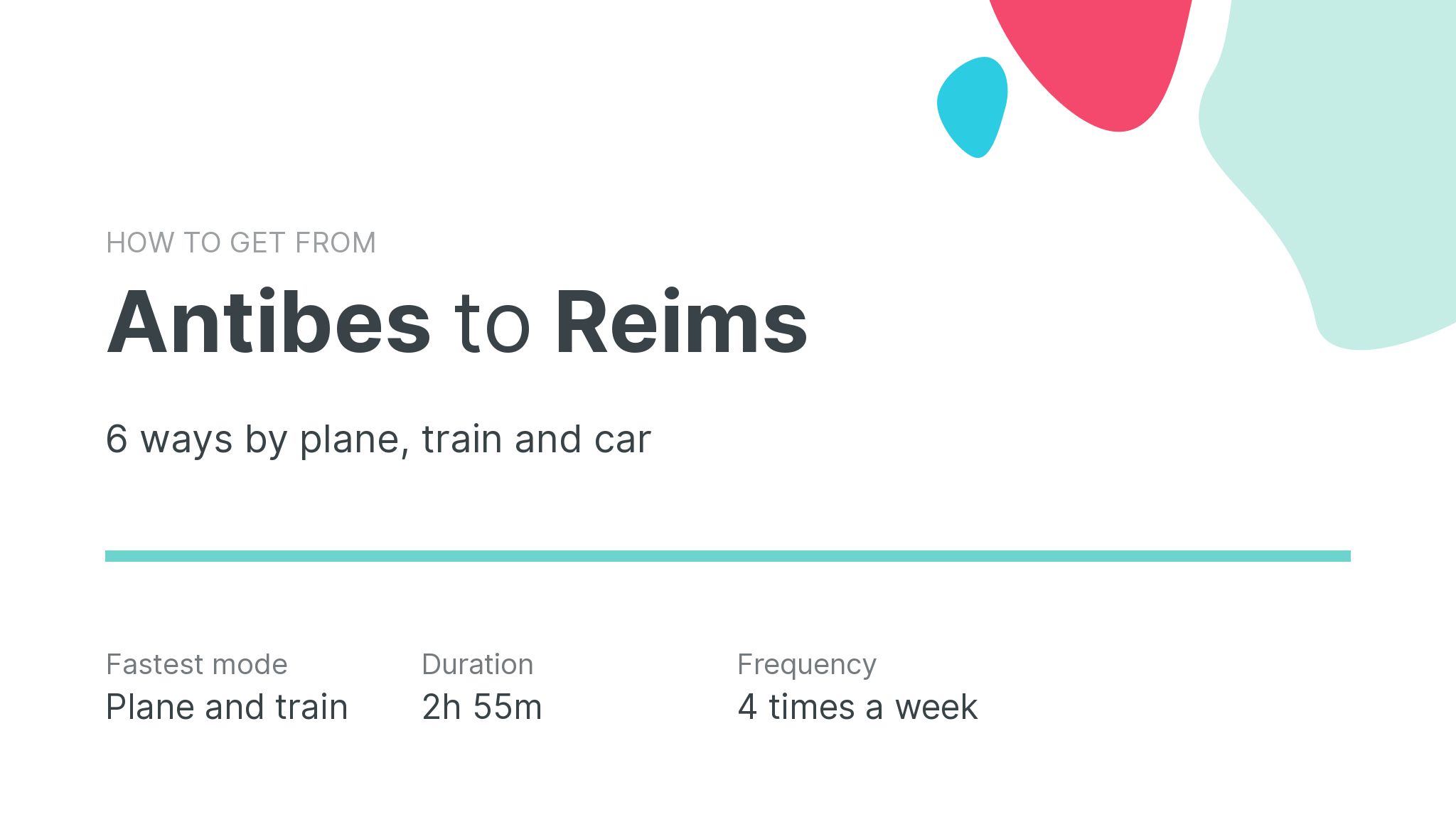How do I get from Antibes to Reims