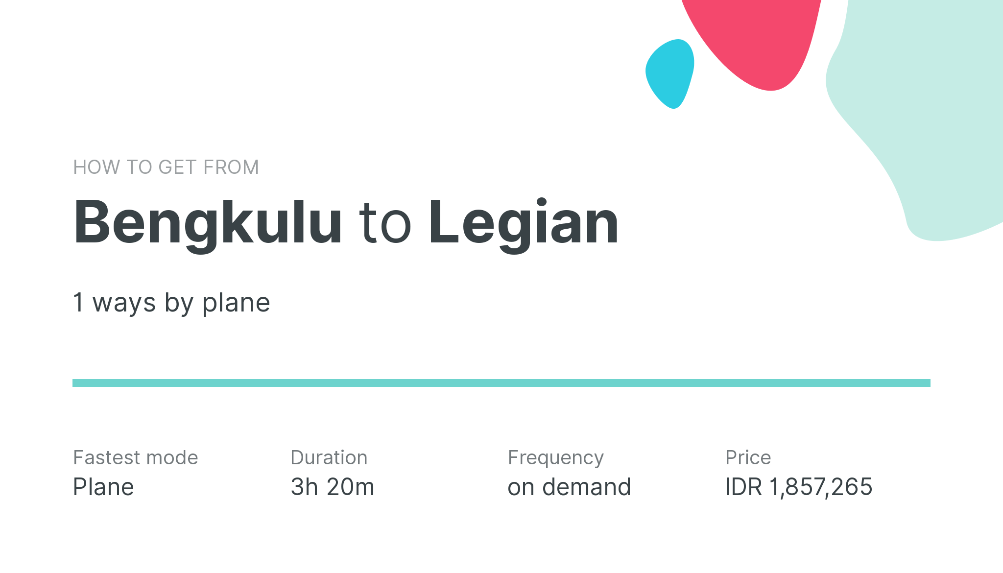How do I get from Bengkulu to Legian