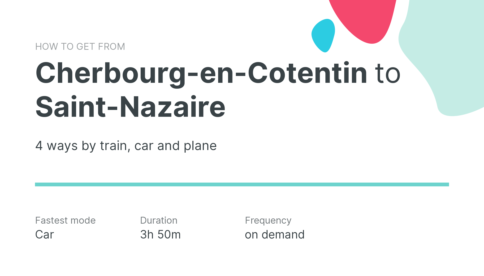 How do I get from Cherbourg-en-Cotentin to Saint-Nazaire