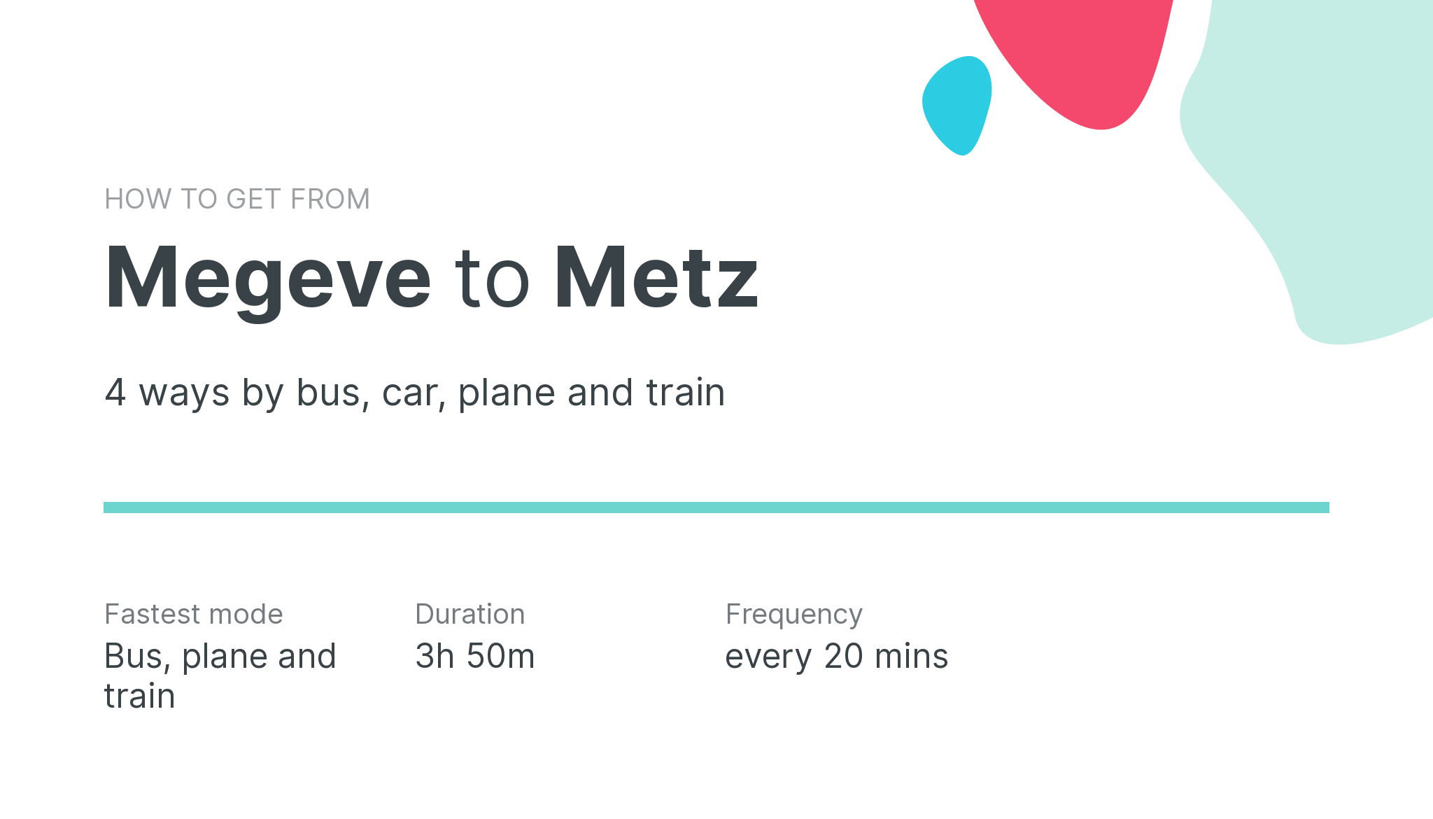 How do I get from Megeve to Metz