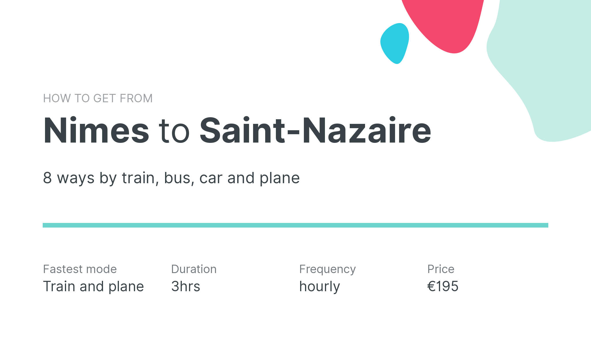 How do I get from Nimes to Saint-Nazaire