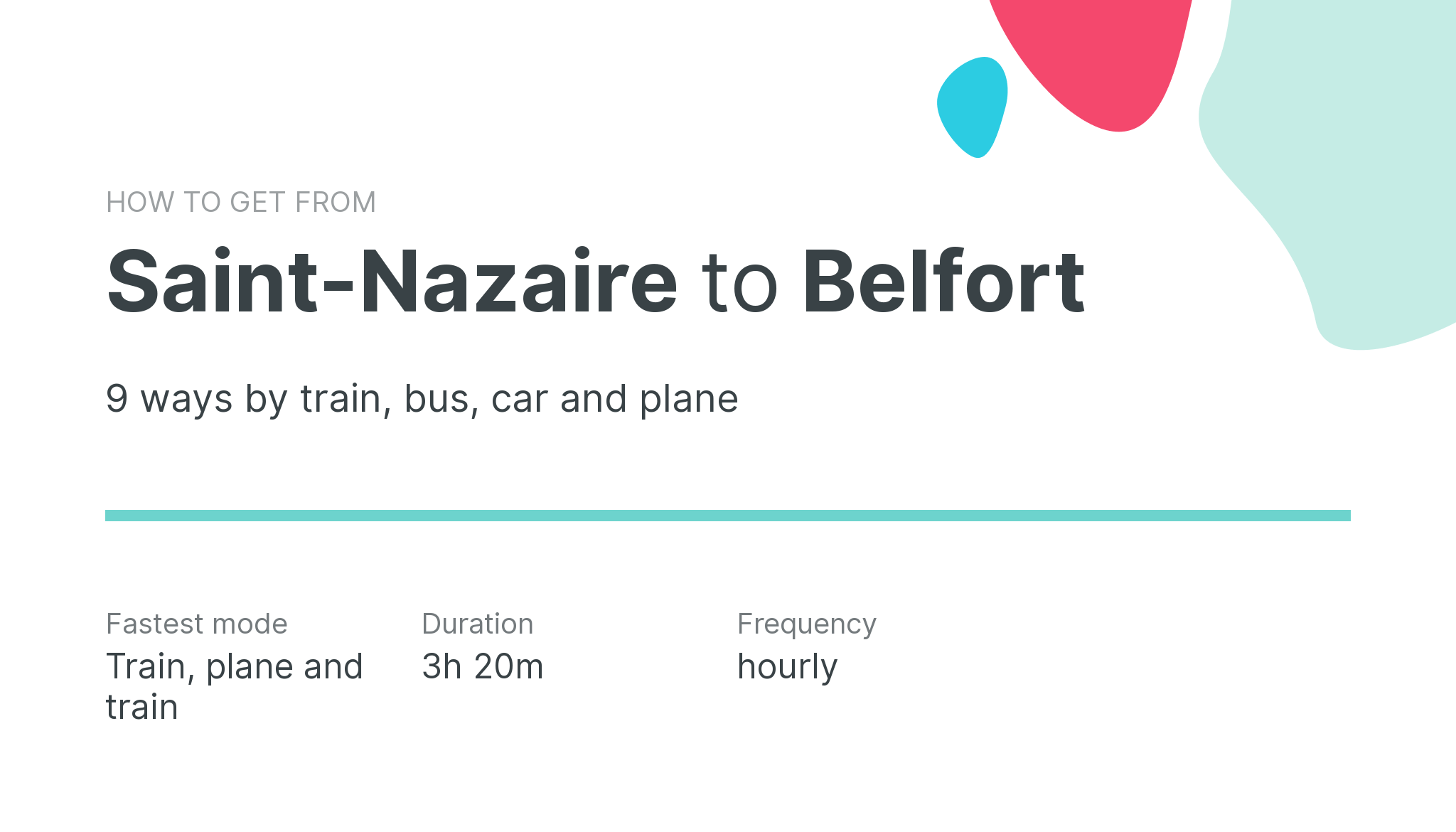 How do I get from Saint-Nazaire to Belfort