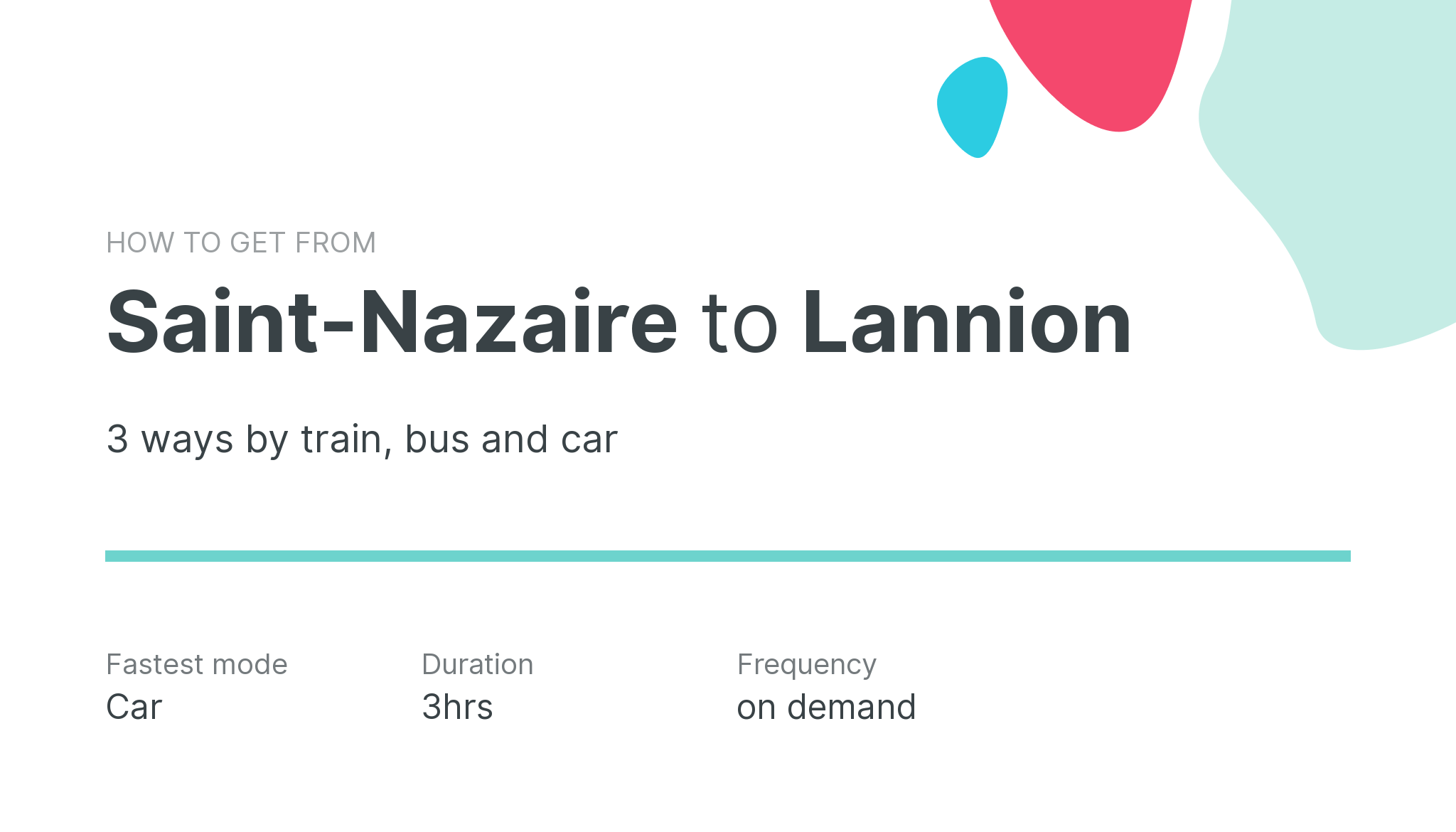 How do I get from Saint-Nazaire to Lannion