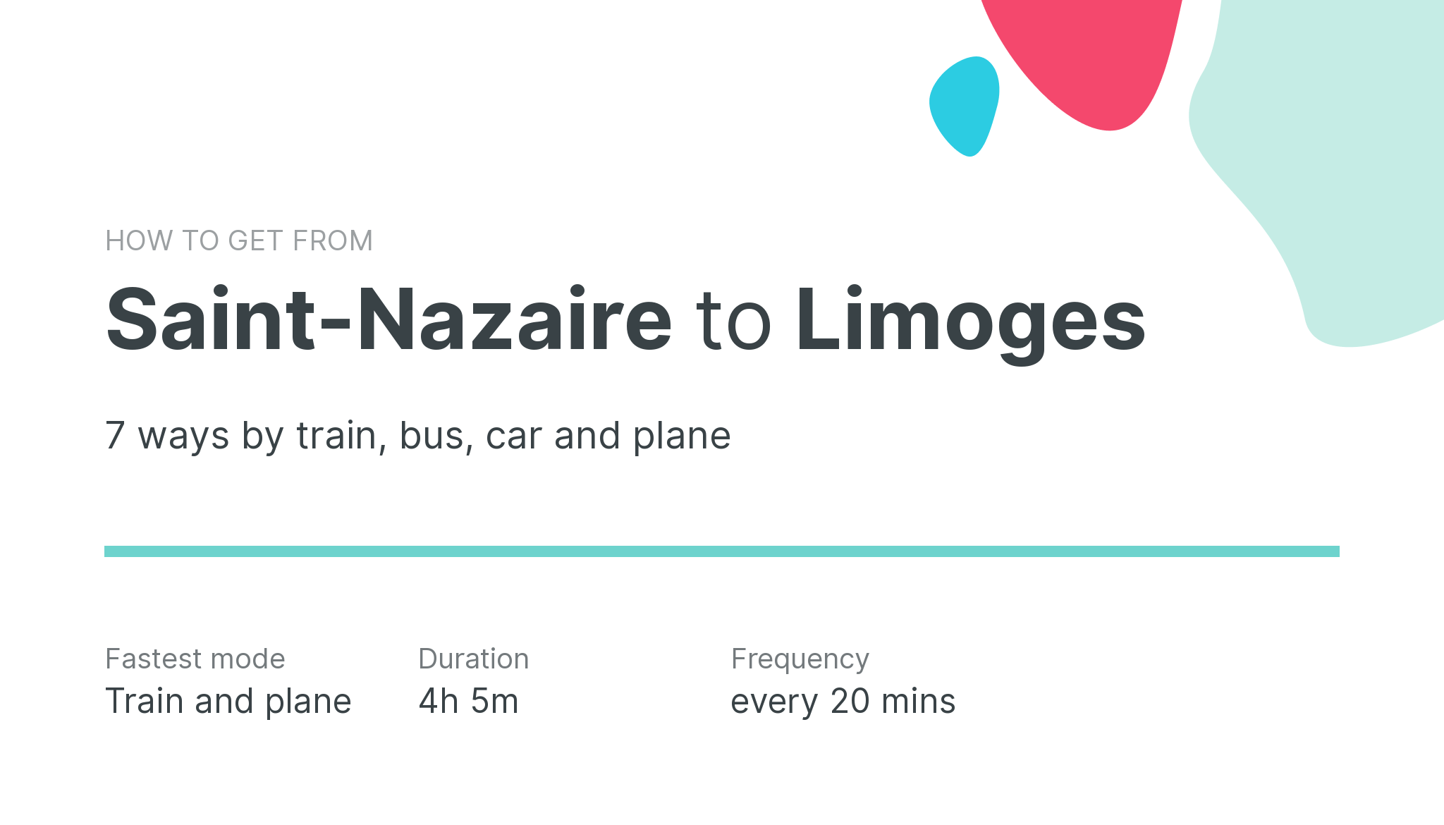 How do I get from Saint-Nazaire to Limoges