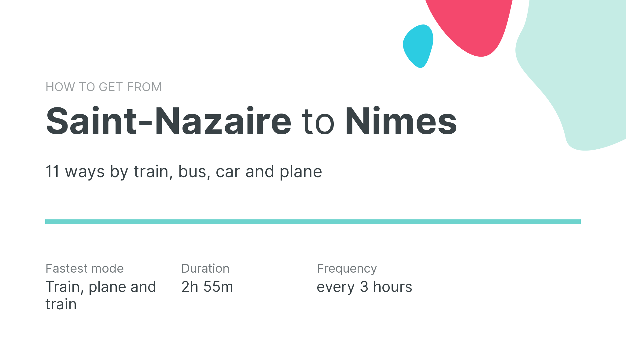 How do I get from Saint-Nazaire to Nimes