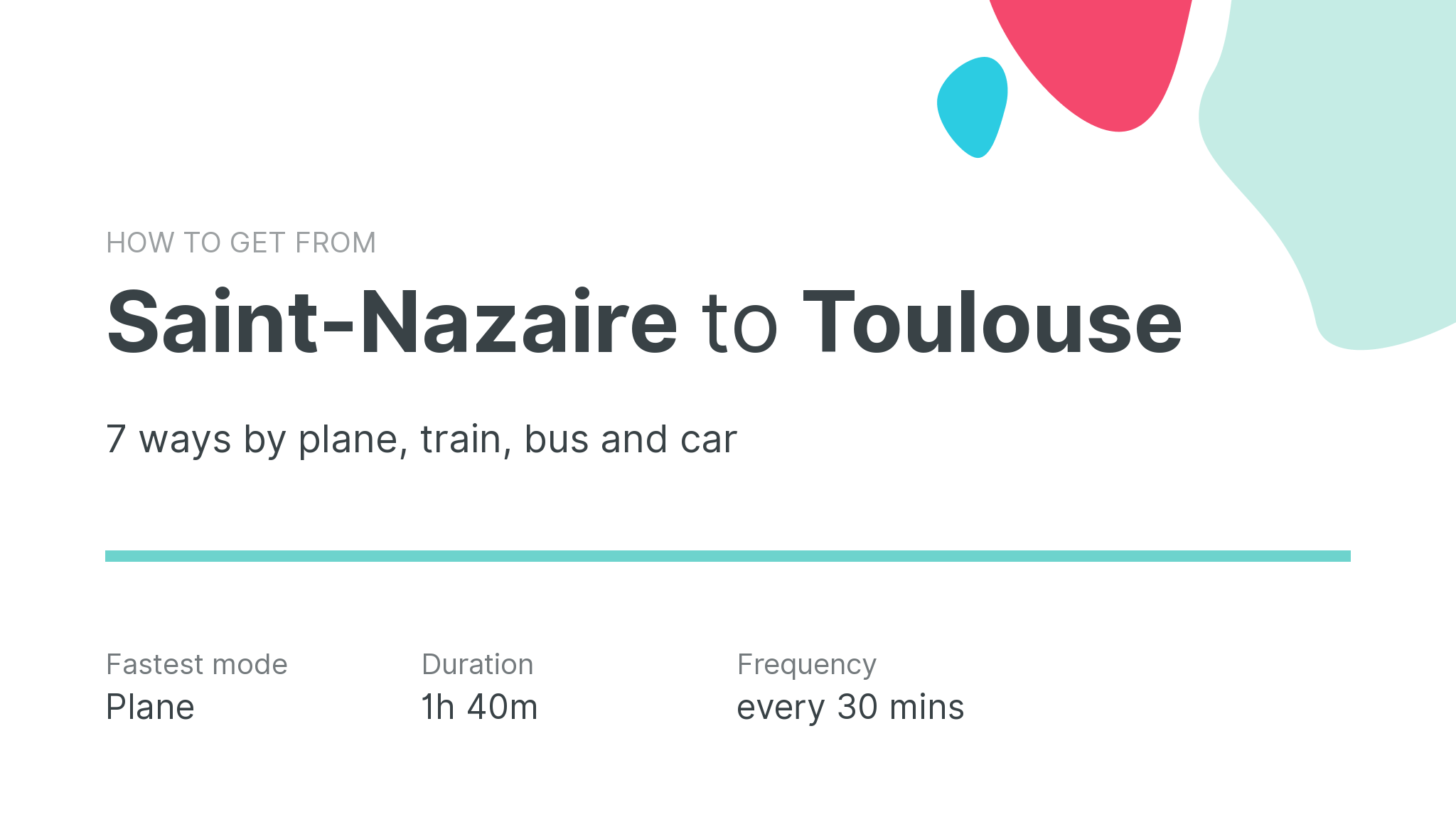 How do I get from Saint-Nazaire to Toulouse